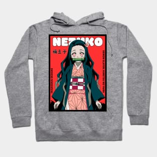 Nezuko Kamado: Anime Comic Cover Style IKIGAISEKAI Hoodie